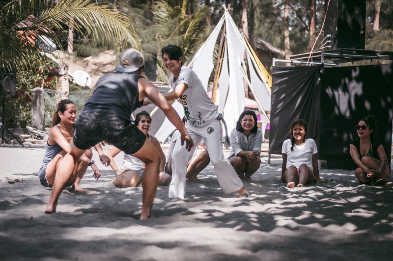 Capoeira workshops were conducted by EBC Philippines during the 5th Philippine Flow Fest (Photo by Mike Alegado)